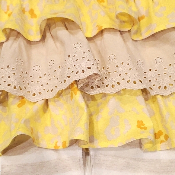 Genuine Kids OshKosh (2) Piece Ruffle Top & Striped Leggings Baby Girl 24 Months - Picture 6 of 9